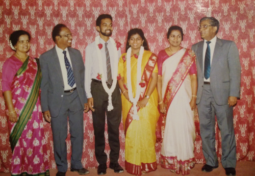 Bride and Groom wIth Parents